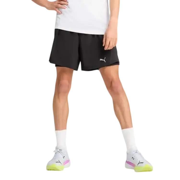 Puma Men's Velocity 2-in-1 Running Shorts - Black