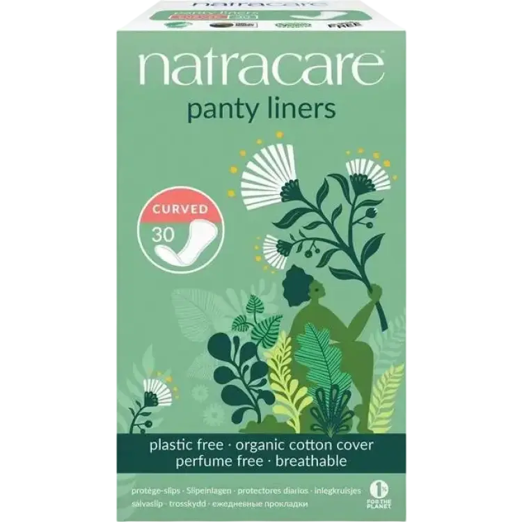 Natracare Curved Panty Liners 30-pack