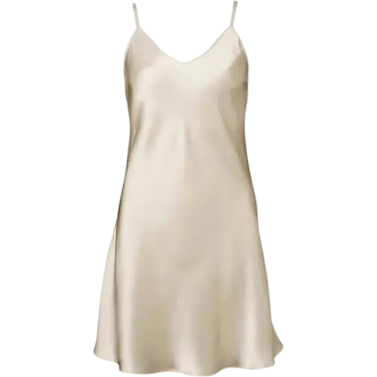 Lady Avenue Silk Satin Nightgown