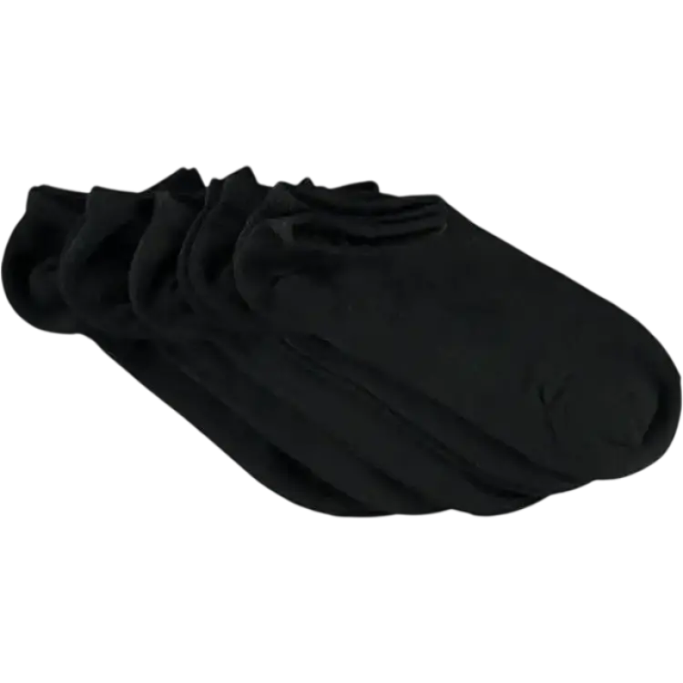 Topeco Bamboo Sneaker Socks 5-pack - Black