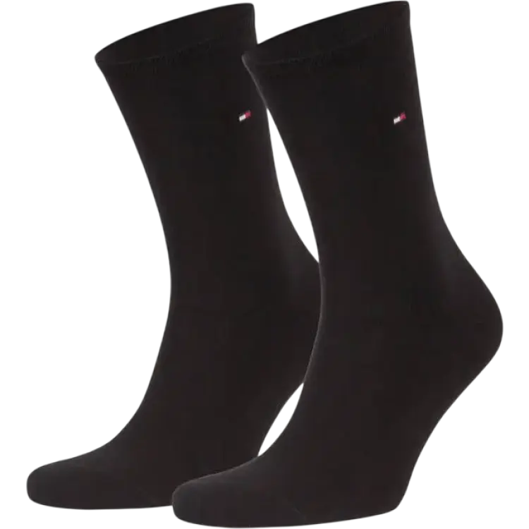 Tommy Hilfiger Women Classic Casual Socks 2-pack - Black