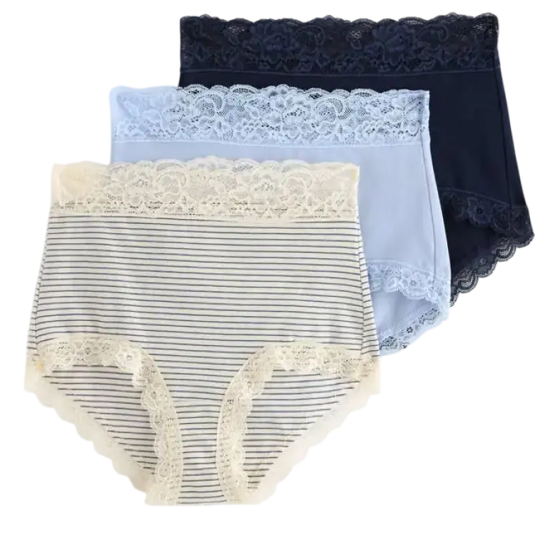 Lindex 3-Pack Trosor Med Hög Midja