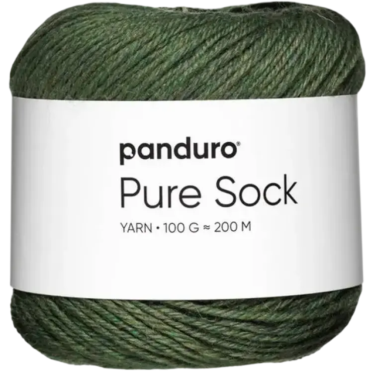 Panduro Garn Pure Sock 100g Mörkgrön