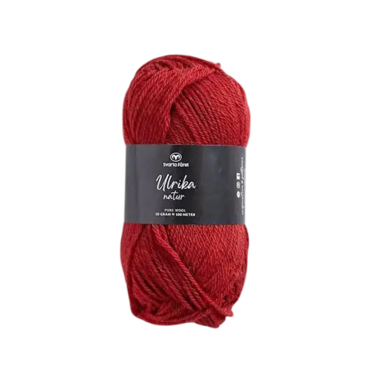 Svarta Fåret Ulrika Natur Ullgarn 50 g Ruby Nature