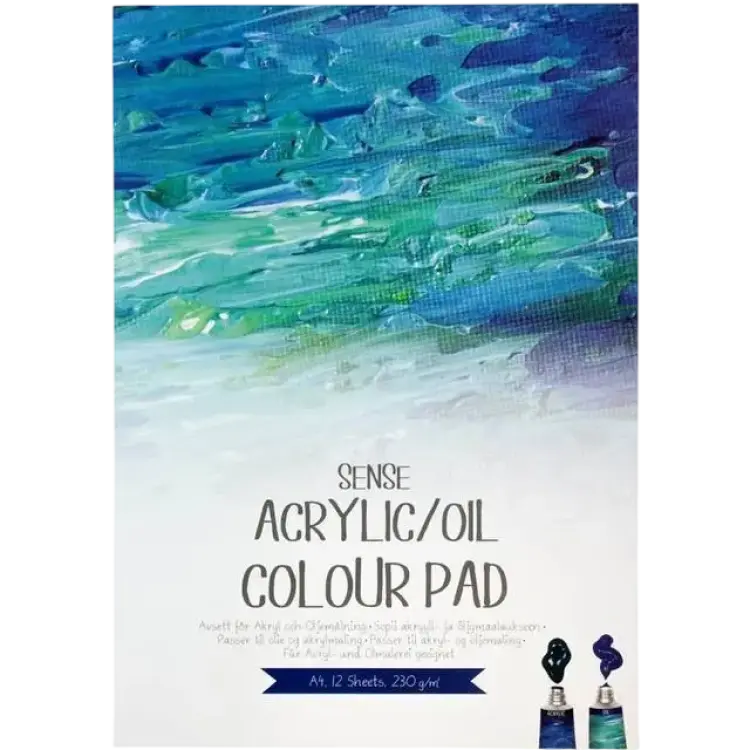 Sense Acrylic Oil FSC A4 230g 12 sheets