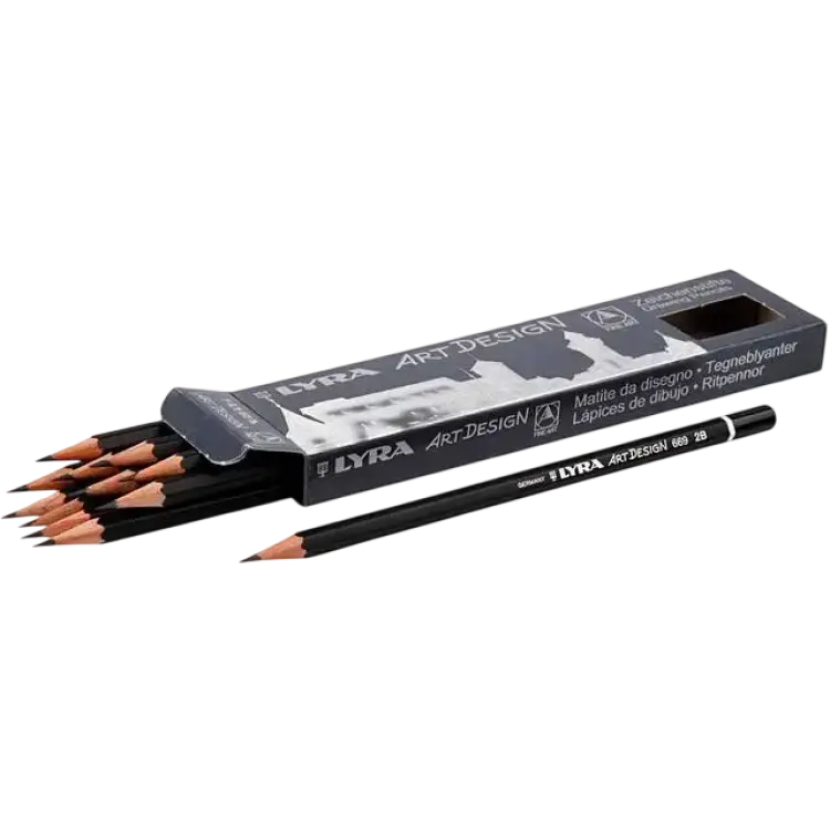 LYRA Art Design Graphite Pencils 2B 12-pack