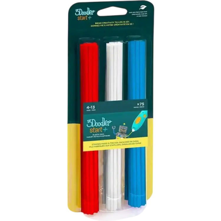 3doodler Start+ Eco Plastic Stars & Stripes 75 Pack