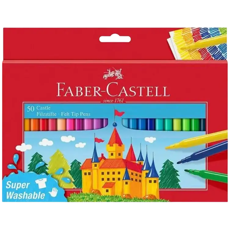 Faber-Castell Felt Tip Pen Castle 50-pack