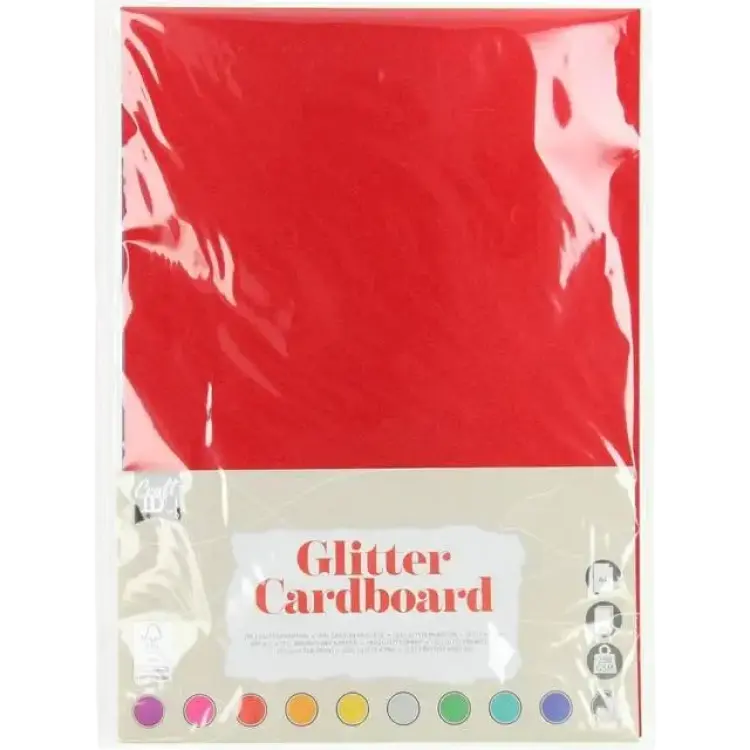 Creative Craft Group Grafix Glitterkartong A4 10-pack