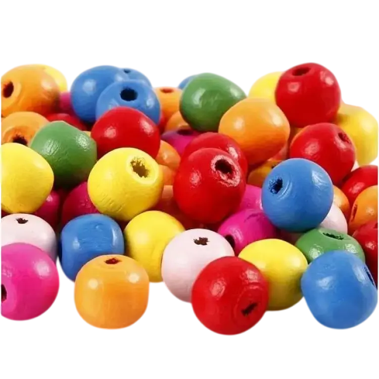 Wooden Beads Mix 500g