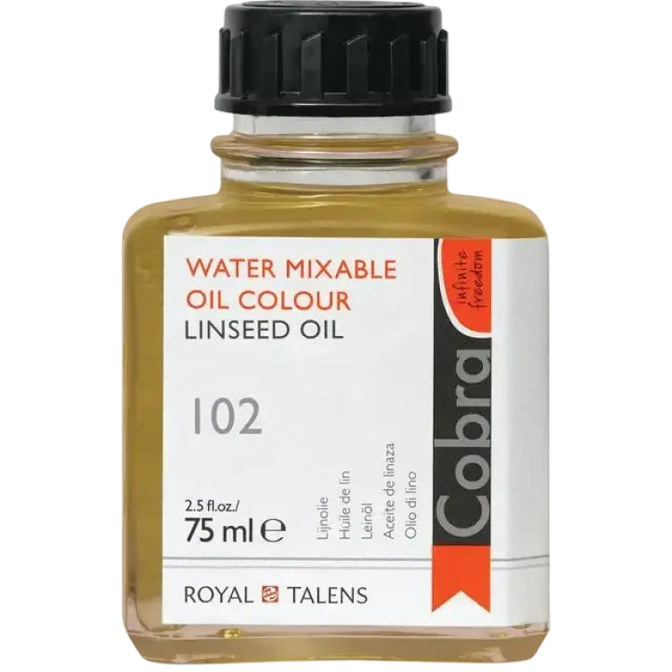 Royal Talens Cobra Water Mixable Linseed Oil Medium 75ml