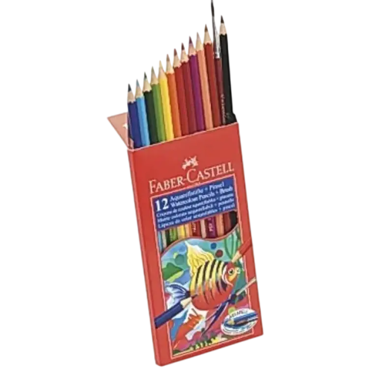 Faber-Castell Watercolour Pencil Cardboard Box of 12
