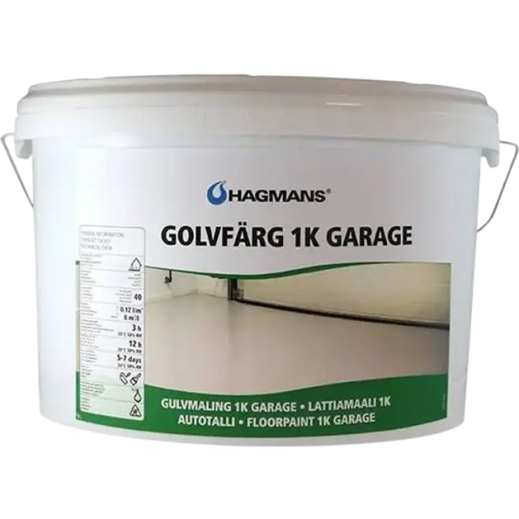 Hagmans 1K Garage Golvfärg Grey 4L