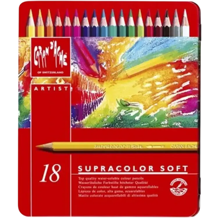 Caran d’Ache Supracolor Soft Aquarelle 18-pack