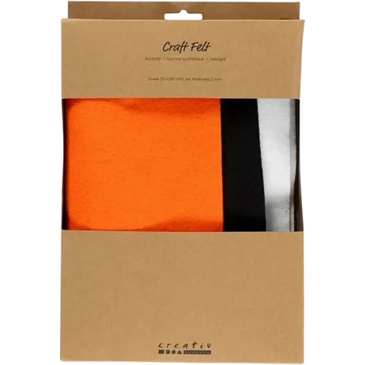 Creativ Company Hobbyfilt A4 10-pack Halloweenfärger