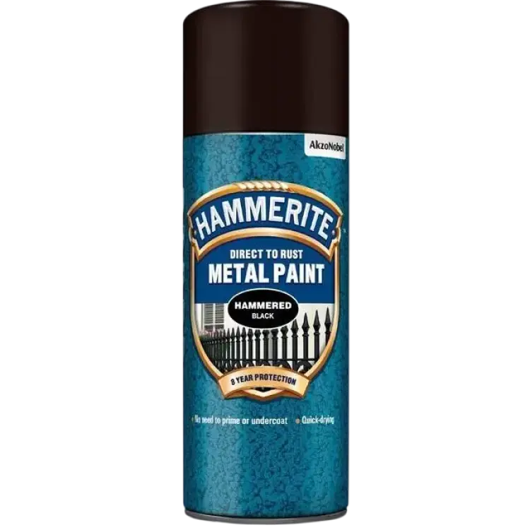 Hammerite Direct to Rust Hammered Rostskyddsfärg Black 0.4L