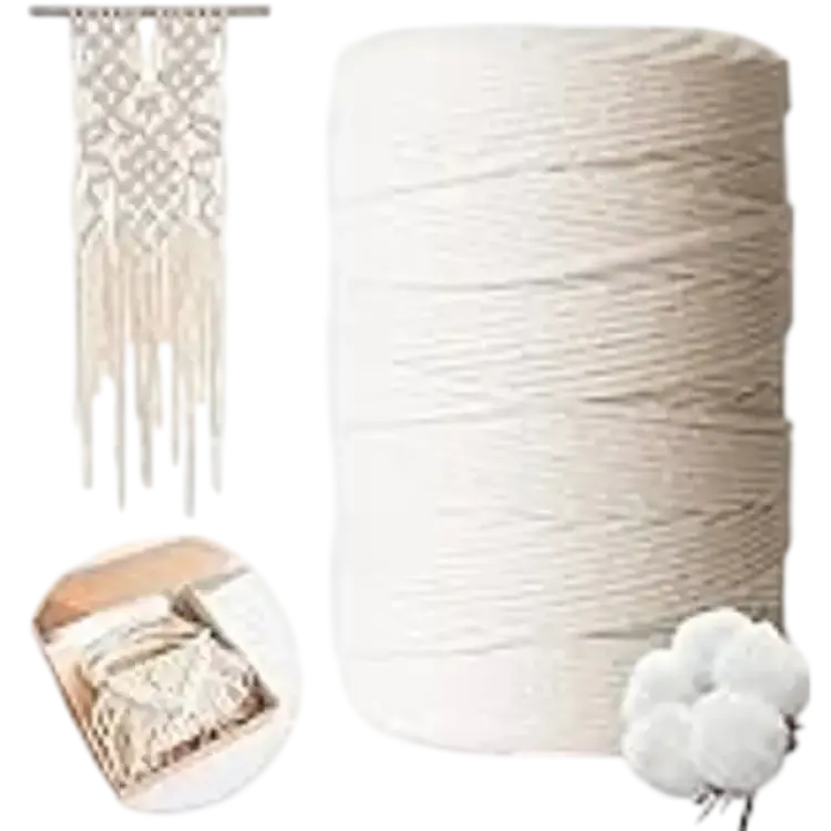 Makramégarn 3 mm x 300 m Beige