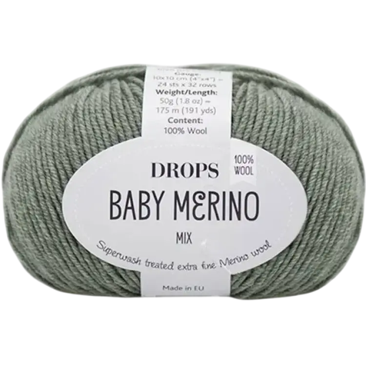 Drops Design Baby Merino Mix Sage Green 175m