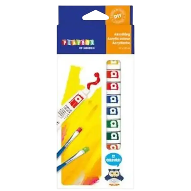 PlayBox Akrylfärg 12-pack