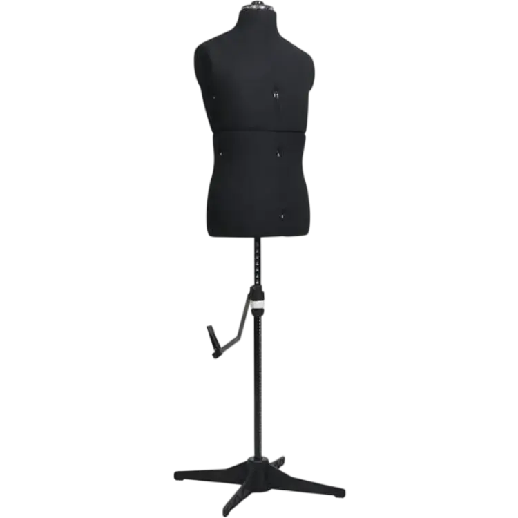 vidaXL Justerbar Provdocka Herr Svart STL 37-45