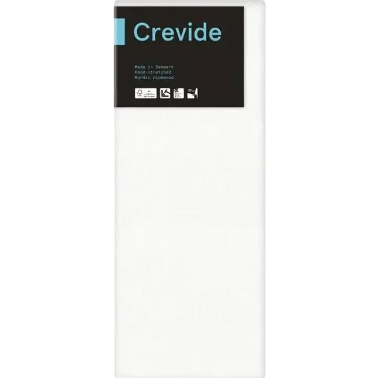 Crevide Crevide Målarduk Linne Vit 20x50