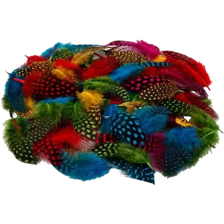 Creativ Company Pärlhönsfjädrar, 50 g, mixade färger