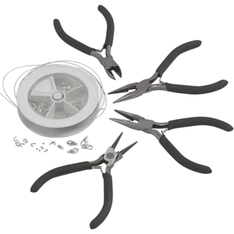 Creativ Company Smyckestartset med verktyg, försilvrad, 1 set