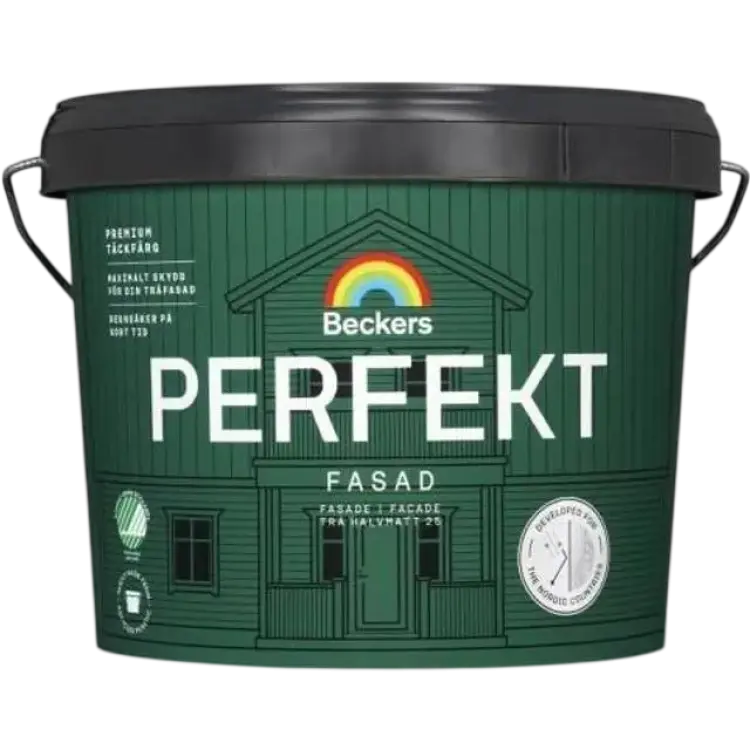 Beckers Fasadfärg, Perfekt Fasad halvmatt Träfasadsfärg 10L