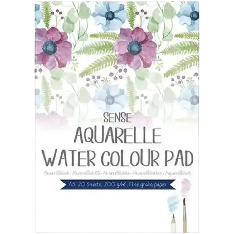 Sense Aquarelle Water Colour Pad FSC A5 200g 20 sheets