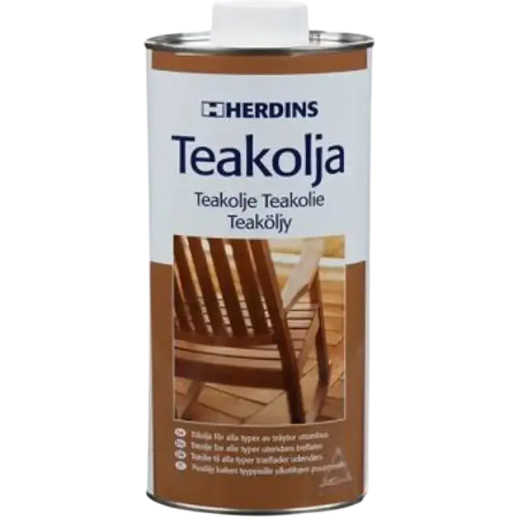 Herdins Teak Träolja Transparent 1L