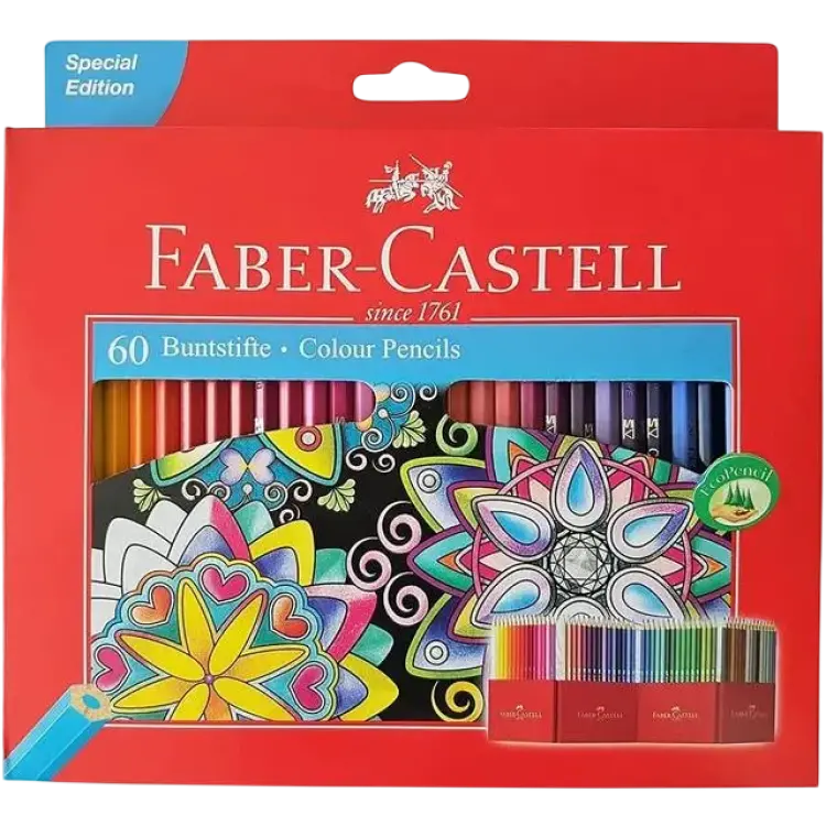 Faber-Castell Classic Colour Coloured Pencils 60-pack