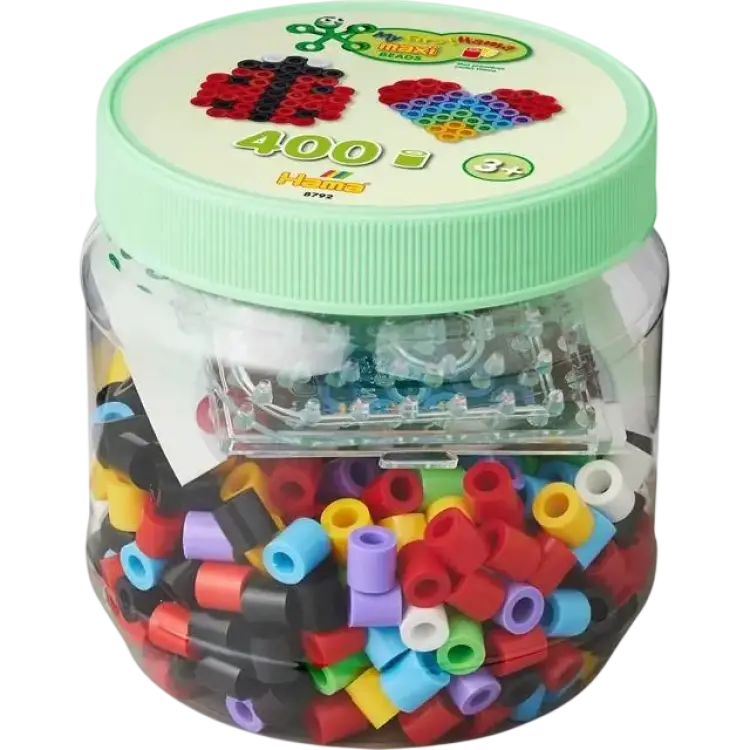 Hama Maxi beads and pegboards in tub square and heart