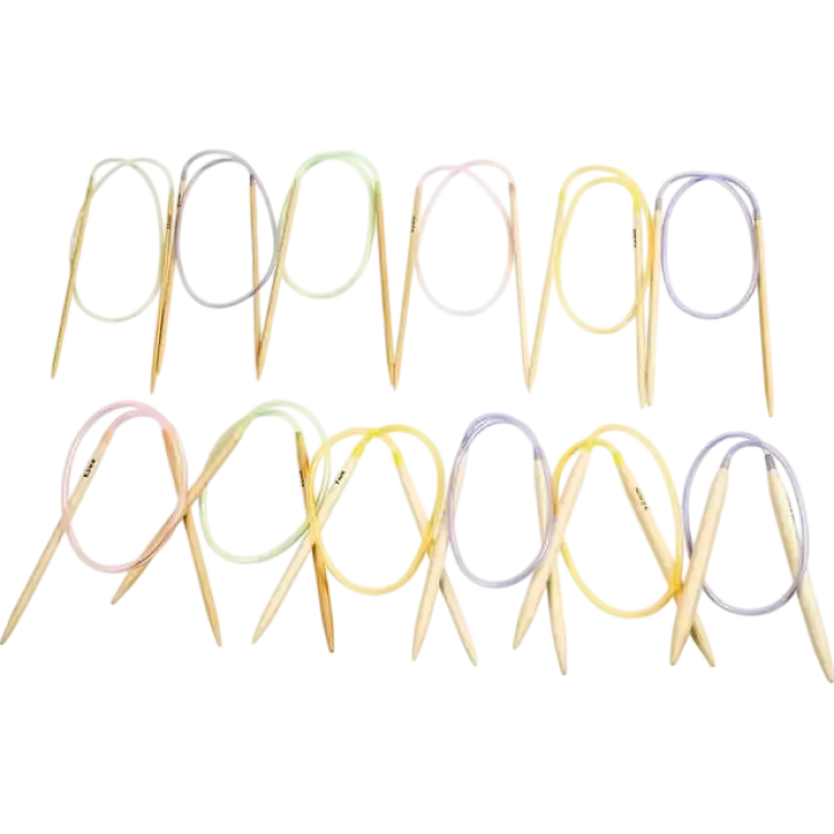 Creativ Company Rundstickor 3-10 L 60-80 cm, bambu, 12 st