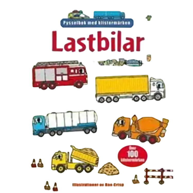 Lastbilar - pysselbok med klistermärken (Häftad)