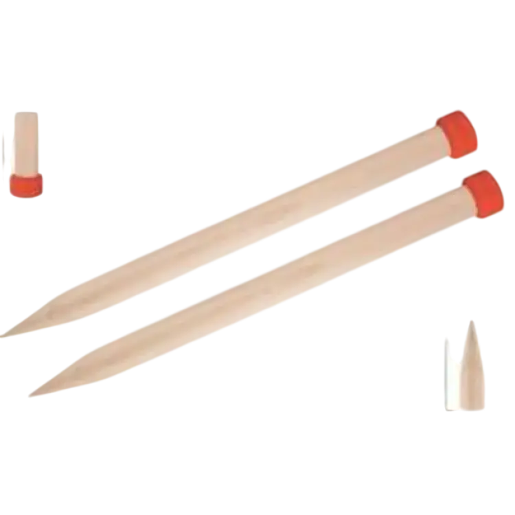 Knitpro Jumbo Birch Stickor Jumperstickor Björk 30cm 35,00mm 11.8i