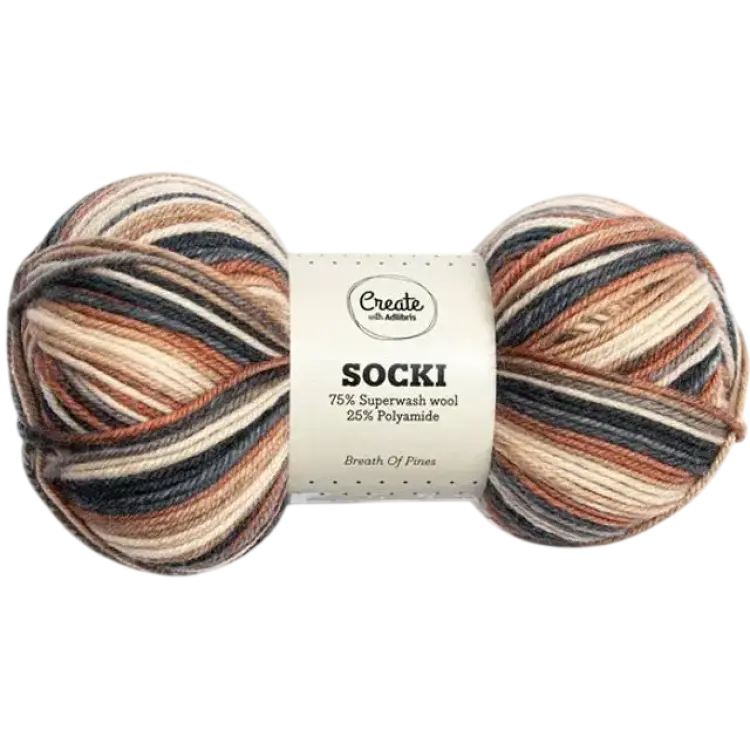 Adlibris Socki Garn Ullmix 100g B180
