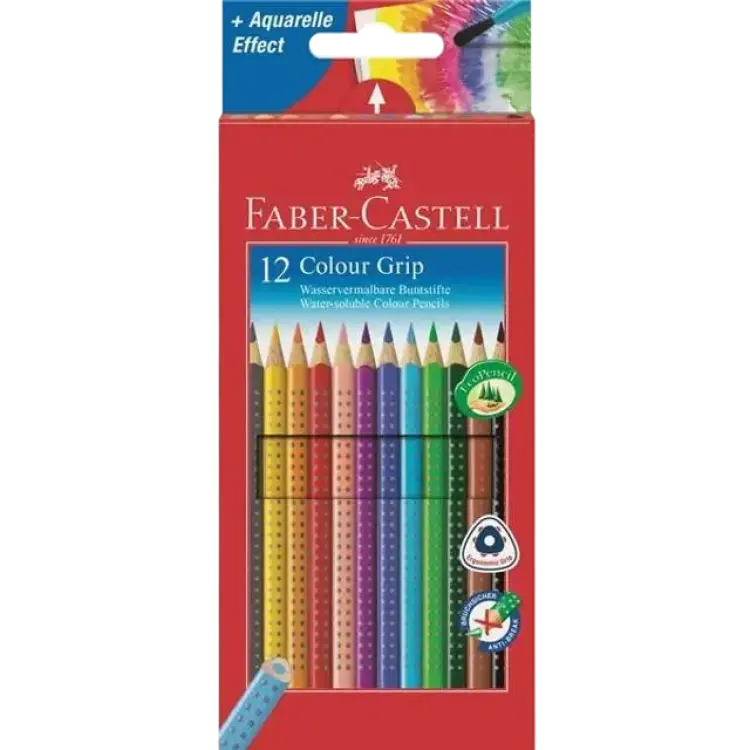 Faber-Castell Grip Watercolour Pencil 12-pack