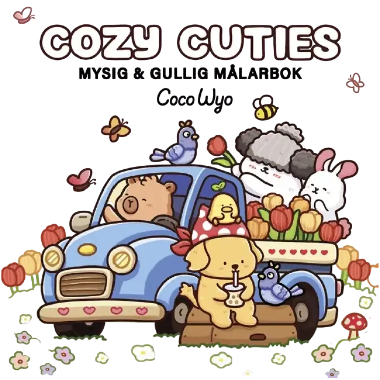 Coco Wyo Mysig Och Gullig Målarbok