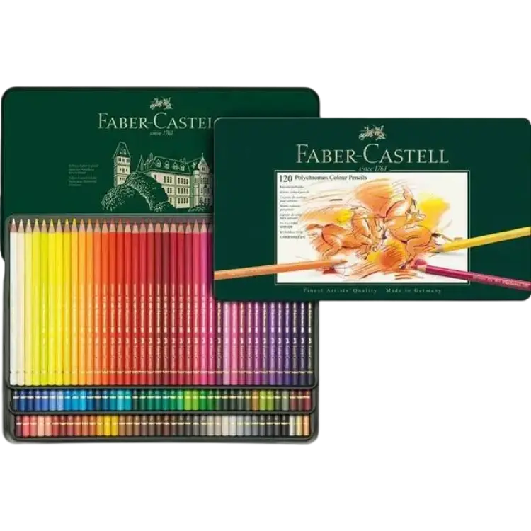 Faber-Castell Polychromos Color Pencil Tin of 120