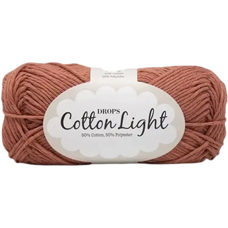 Drops Design Cotton Light Uni Colour Rust 105m