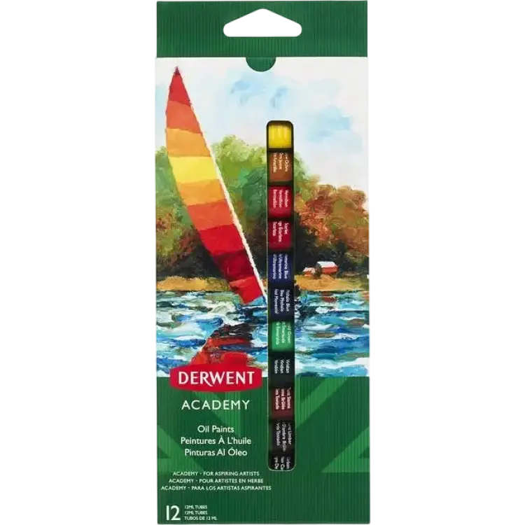 Derwent Academy Oil Paint 12x12ml