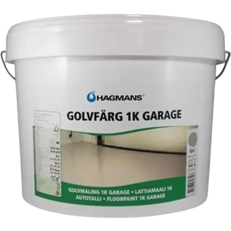 Hagmans 1K Garage Golvfärg Grey 10L