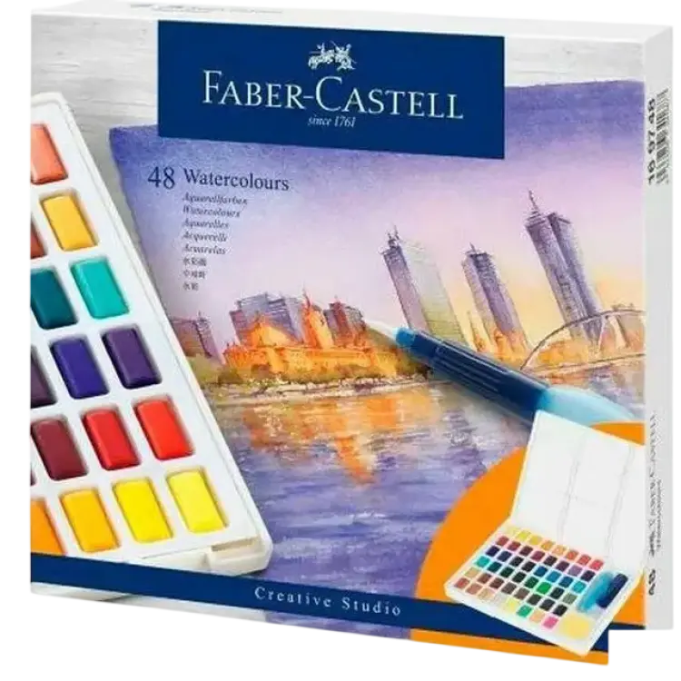 Faber-Castell "Sats med vattenfärger Creative Studio 8 antal"