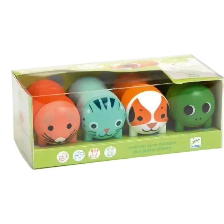 Djeco Stämpel Set 4- Animals Garden One Size Leksaker