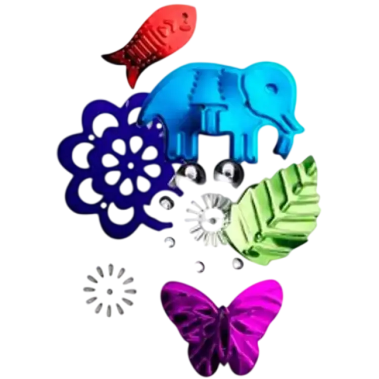 Panduro Hobby Paljetter 80 g form-/färgmix