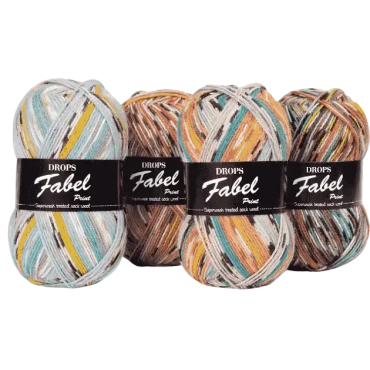 Drops Design Fabel Garn Print 153 Texmex