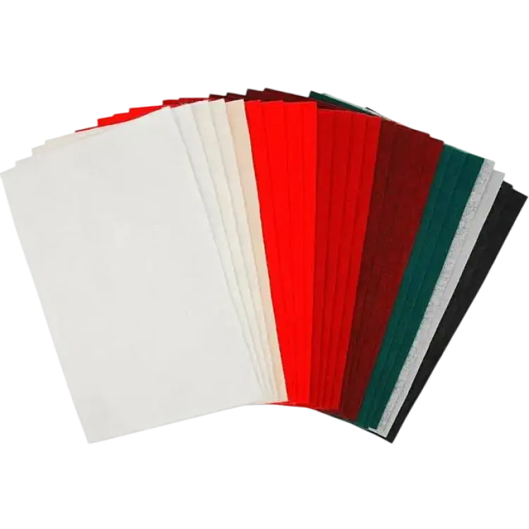 Creativ Company Craft Felt Assorted Colours 20x30cm 180-200g 24 sheets