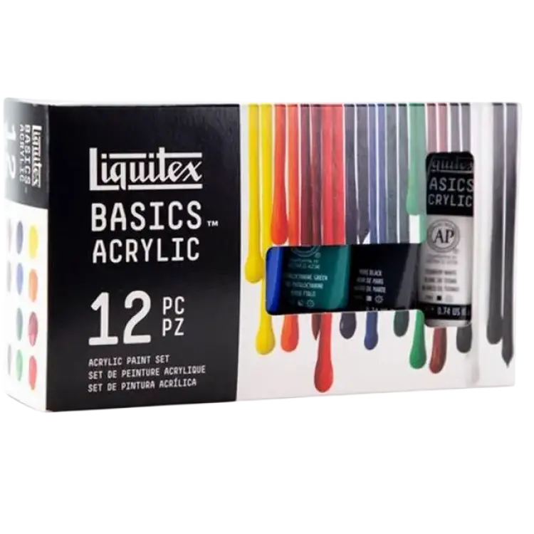 Liquitex Akrylfärg Basics Akrylfärgsset 12 Färger