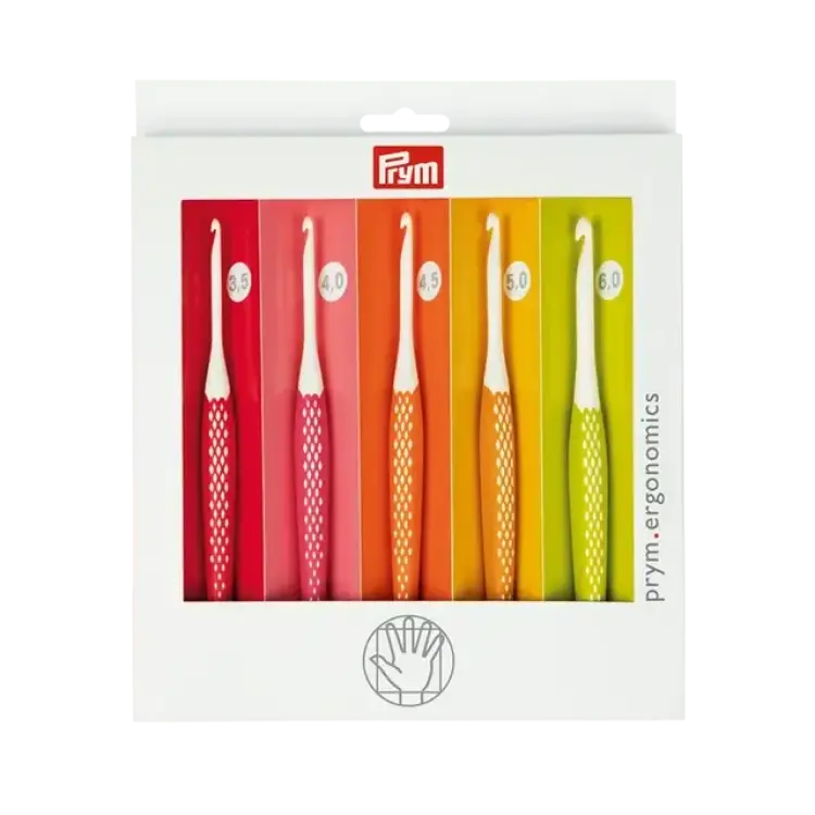 Prym Ergonomics Crochet Needle Set 3.5-6.0cm