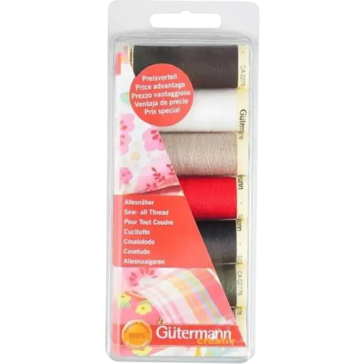 Gutermann Trådset Polyester 100 meter 7 st